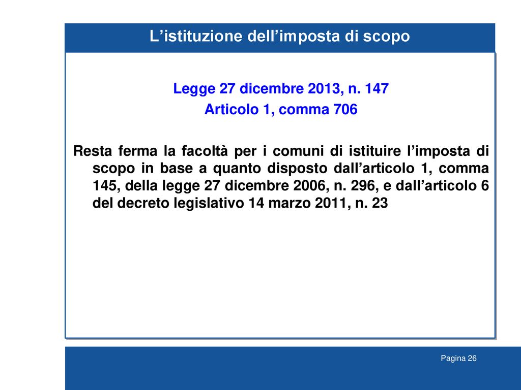 Tributi comunali le novità della legge di stabilità 2014 e degli altri